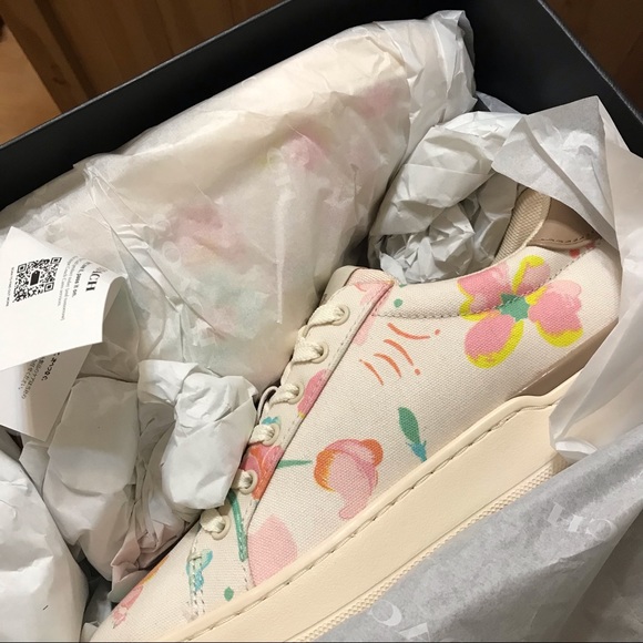 🌺🍃 Coach Clip Low Top Sneaker Dreamy Floral Print  6.5 7 8 8.5 9 9.5 10 11 - Picture 14 of 15